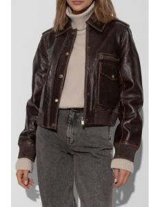 ქურთუკი MICHAEL MICHAEL KORS - BURNISH LEATHER BLOUSON