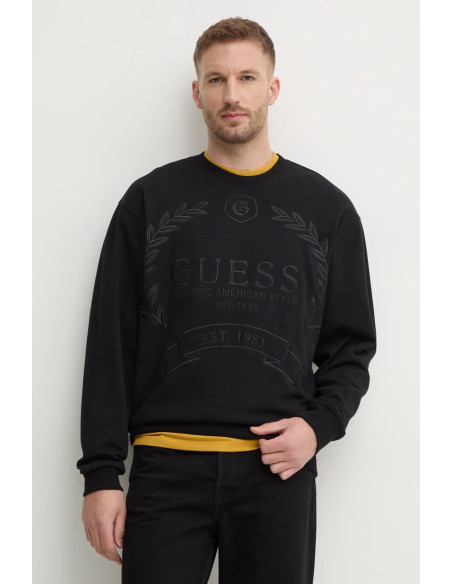 კაცის სვიტერი GUESS - ROY FLEECE GUESS CREST SWTSHRT