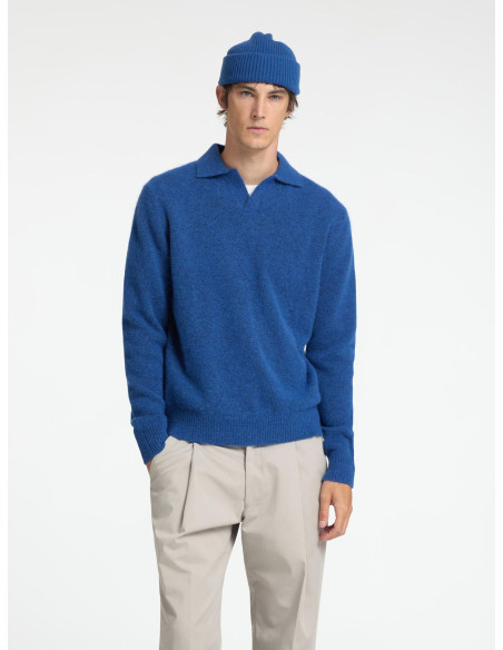 კაცის სვიტერი SELECTED HOMME - SLHRAI LS KNIT OPEN POLO