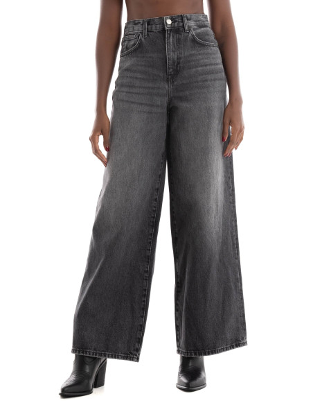 ქალის ჯინსი ONLY - ONLSONIC HW WIDE GR DNM JEANS DOT CS