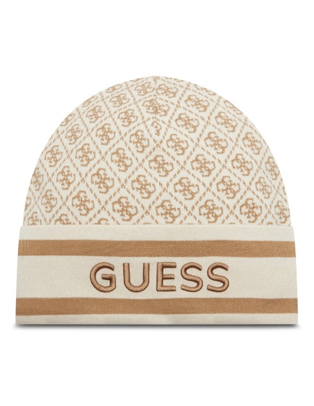 ქალის ქუდი GUESS - SEVYN 4G LOGO BEANIE SWTR