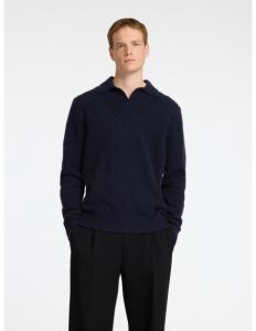 კაცის სვიტერი SELECTED HOMME - SLHRAI LS KNIT OPEN POLO