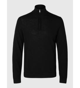 კაცის სვიტერი SELECTED HOMME - SLHTRAY LS KNIT MERINO HALF ZIP NOOS