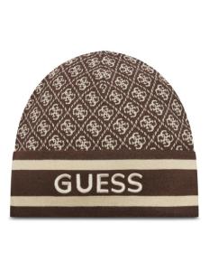 ქალის ქუდი GUESS - SEVYN 4G LOGO BEANIE SWTR