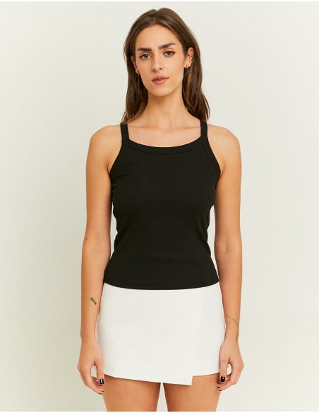 მაისურები Tally Weijl - Black Basic Tank Top