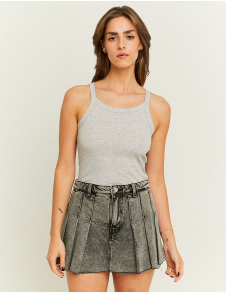 მაისურები Tally Weijl - Grey Basic Tank Top
