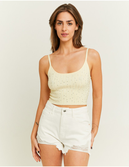 მაისურები Tally Weijl - Knit Top with Strass