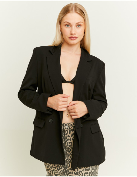 პიჯაკი Tally Weijl - Black Double Breasted Blazer