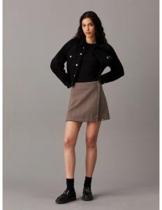 ქვედაბოლო CALVIN KLEIN - FLANNEL MINI SKIRT