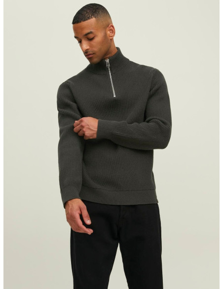 კაცის სვიტერი Jack & Jones - RDDWALT HALF ZIP KNIT NOOS