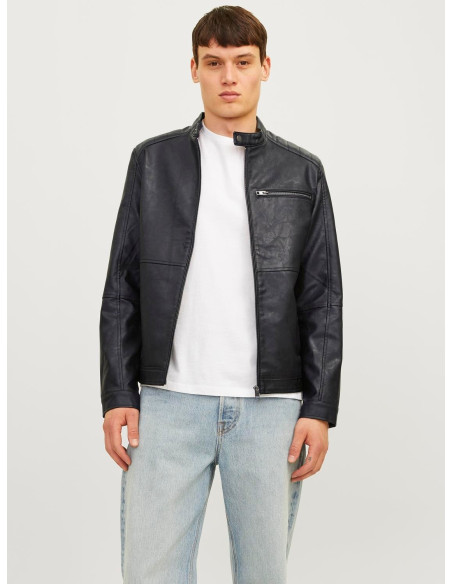 კაცის ქურთუკი Jack & Jones - JJEDYLAN PU BIKER JACKET NOOS