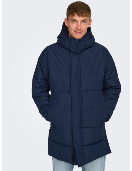 კაცის ქურთუკი ONLY & SONS - ONSCARL LIFE LONG QUILTED COAT OTW NOOS