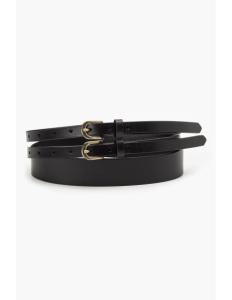 კლასიკური ქამარი ქალის Levis® - WOMEN'S DOUBLE BUCKLE BELT