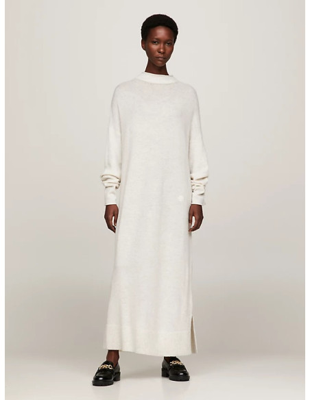 კაბა Tommy Hilfiger - SOFT WOOL MIDI DRESS