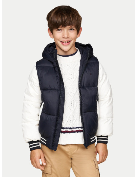 ბავშვის ქურთუკი TOMMY HILFIGER - COLORBLOCK PUFFER JACKET