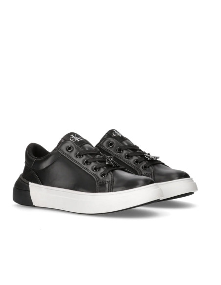 ბავშვის სპორტული ფეხსაცმელი CALVIN KLEIN - LOW CUT LACE-UP SNEAKER BLACK