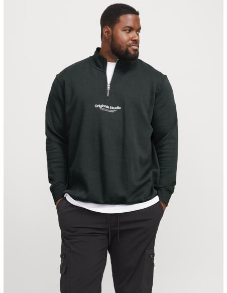 კაცის სვიტერი Jack&Jones - JORVESTERBRO SWEAT QUARTER ZIP H.N PLS