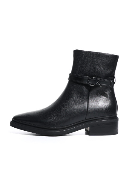 ქალის ბათინკი CALVIN KLEIN - HEEL ANKLE BOOT 30 W/HW LTH