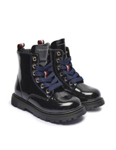 ბავშვის ბათინკი Tommy Hilfiger - LACE-UP BOOTIE BLUE