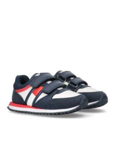 ბავშვის სპორტული ფეხსაცმელი Tommy Hilfiger - FLAG LOW CUT VELCRO SNEAKER BLUE/WHITE/RED
