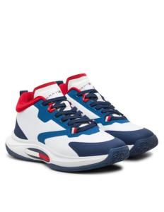 ბავშვის სპორტული ფეხსაცმელი Tommy Hilfiger - MID CUT LACE-UP SNEAKER BLUE/GOLD