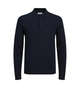 კაცის სვიტერი Jack&Jones - JJFRED KNIT LS POLO AW24