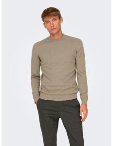 კაცის სვიტერი ONLY & SONS - ONSLOUI REG 12 MEL CREW KNIT