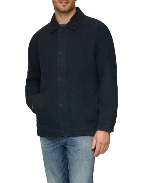კაცის ქურთუკი s.OLIVER - Canvas jacket with a corduroy collar
