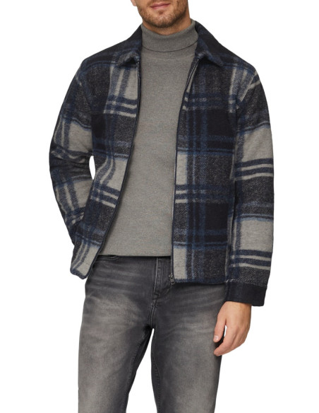 კაცის ქურთუკი s.OLIVER - Check jacket in a wool blend