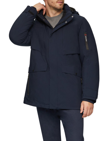 კაცის ქურთუკი s.OLIVER - Water-resistant parka with a detachable hood and a soft texture