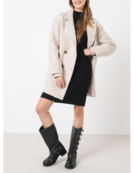 ქალის პალტო s.OLIVER - Wool blend coat with dropped sleeves