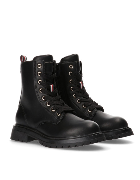 ბავშვის ბათინკი Tommy Hilfiger - LACE-UP BOOTIE BLACK