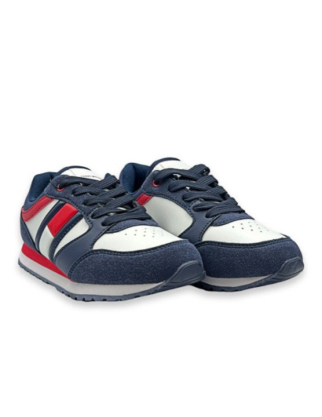 ბავშვის სპორტული ფეხსაცმელი Tommy Hilfiger - FLAG LOW CUT LACE-UP SNEAKER BLUE/WHITE/RED