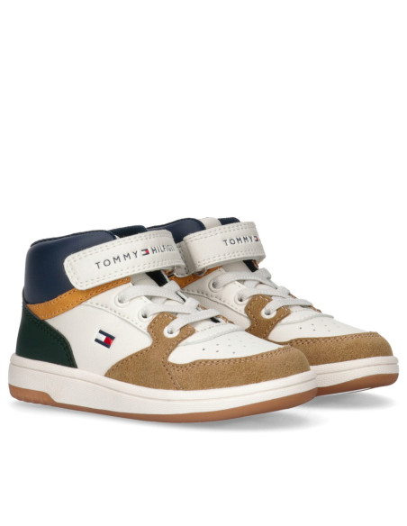 ბავშვის სპორტული ფეხსაცმელი Tommy Hilfiger - HIGH TOP LACE-UP/VELCRO SNEAKER MULTICOLOR
