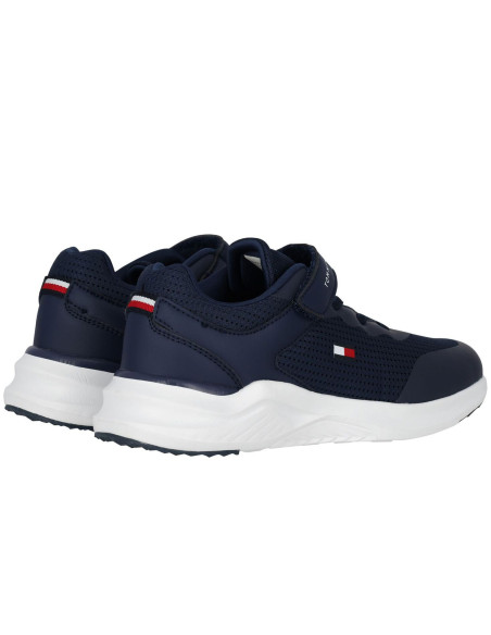 ბავშვის სპორტული ფეხსაცმელი Tommy Hilfiger - LOW CUT LACE-UP/VELCRO SNEAKER BLUE