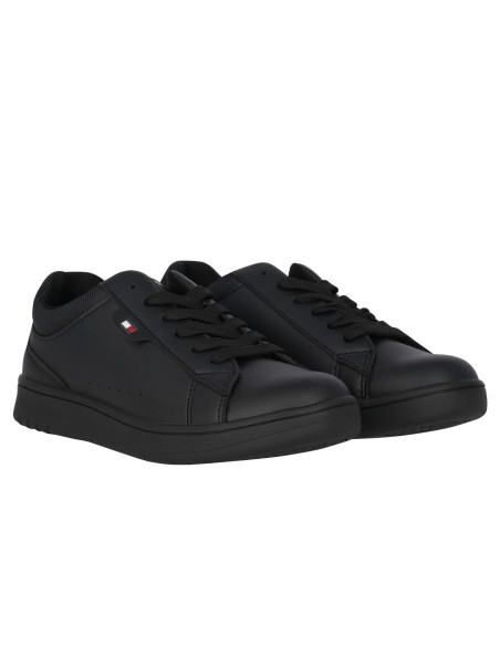 ბავშვის სპორტული ფეხსაცმელი Tommy Hilfiger - LOW CUT LACE-UP SNEAKER BLACK