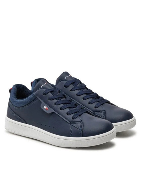 ბავშვის სპორტული ფეხსაცმელი Tommy Hilfiger - LOW CUT LACE-UP SNEAKER BLUE
