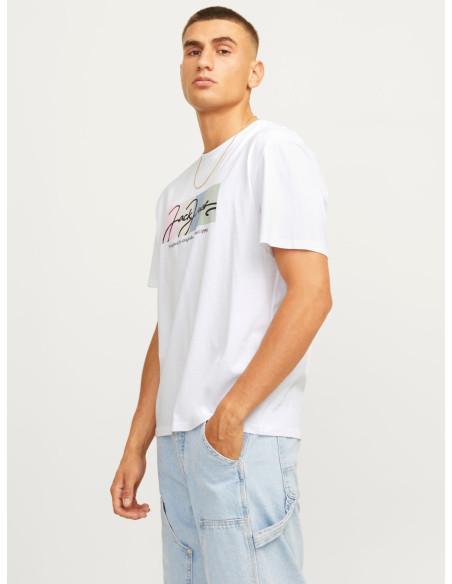 მაისური Jack&Jones - JORPORTLAND BLOCK BRANDING SS CREW NECK
