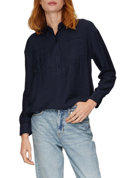 პერანგი s.OLIVER - Blouse T-shirt made of a viscose blend