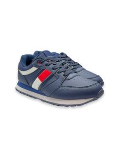 ბავშვის სპორტული ფეხსაცმელი Tommy Hilfiger - FLAG LOW CUT LACE-UP SNEAKER BLUE