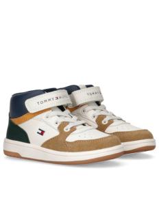 ბავშვის სპორტული ფეხსაცმელი Tommy Hilfiger - HIGH TOP LACE-UP/VELCRO SNEAKER MULTICOLOR