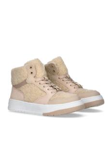 ბავშვის სპორტული ფეხსაცმელი Tommy Hilfiger - HIGH TOP LACE-UP SNEAKER BEIGE/NUDE
