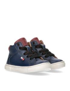 ბავშვის სპორტული ფეხსაცმელი Tommy Hilfiger - HIGH TOP LACE-UP SNEAKER BLUE/BORDEAUX