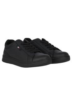 ბავშვის სპორტული ფეხსაცმელი Tommy Hilfiger - LOW CUT LACE-UP SNEAKER BLACK