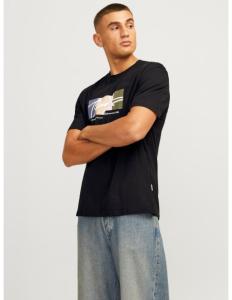 მაისური Jack&Jones - JORPORTLAND BLOCK BRANDING SS CREW NECK