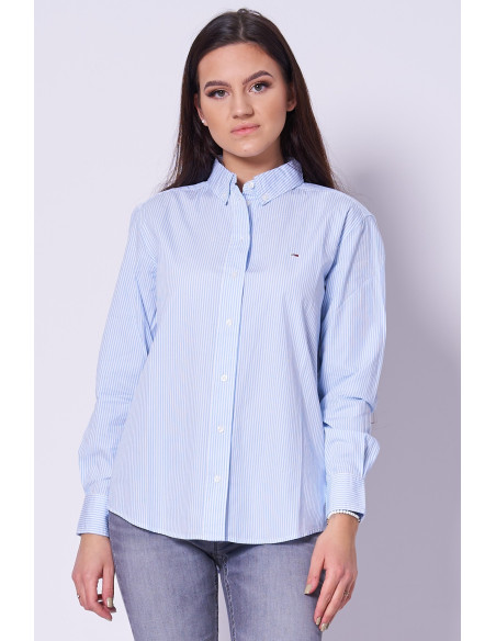 პერანგი Tommy Jeans - TJW RLX ESSENTIAL STRIPE SHIRT