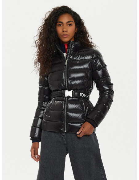 ქურთუკი Tommy Jeans - TJW BRANDED BELT DOWN JACKET