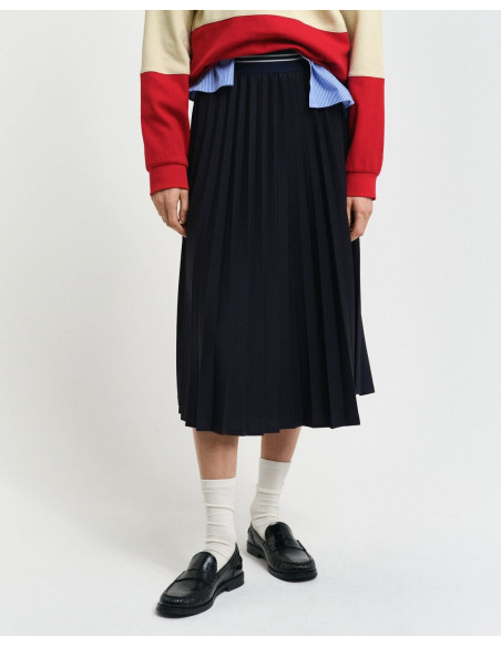 ქვედაბოლო GANT - JERSEY PLEATED SKIRT