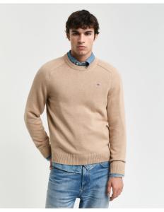 კაცის სვიტერი GANT - CASUAL COTTON SADDLE C-NECK