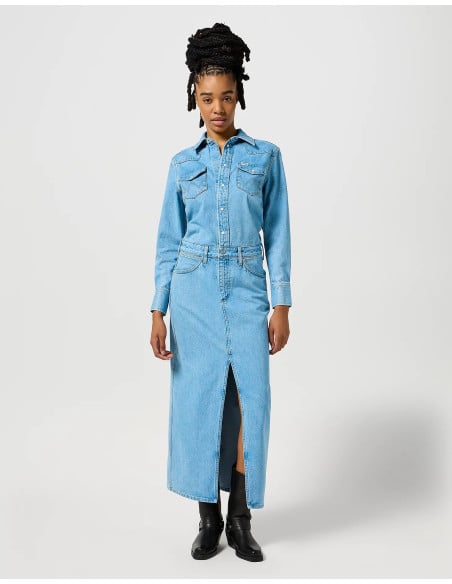 კაბა WRANGLER - DENIM MATCH UP DRESS